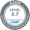 CARF ASAM Level 3.7 certification logo