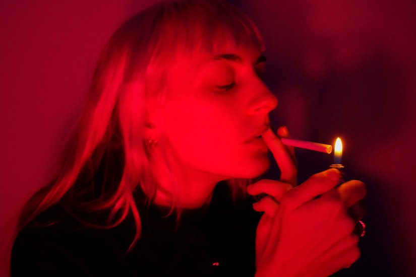 girl smoking drugs substance use disorder mental health
